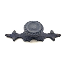 Antika Tarz Dekoratif Pirinç Çizgili Düğme - 25x80 Mm, Oksit