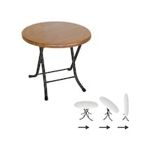 Beymobilya Klasik Katlanır Werzalit Yuvarlak Tabla Masa Q70 (520892271)