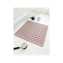 Seahome Kaydırmaz Duşakabin Banyo Ve Duş Paspası Kare Bubble 54 X 54 Cm Pembe Renk Sea149p Diğer