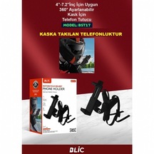 Aksiyon Kamera Ve Telefon Tutucu Kaska Takılan Model-2336