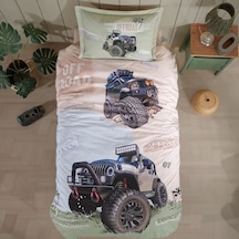 Clasy Ranforce Tek Kişilik Nevresim Takımı Off Road Bej Bej