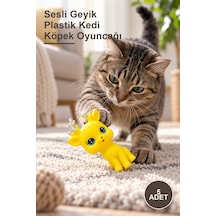 5 Adet Sesli Geyik Plastik Kedi Köpek Oyuncağı