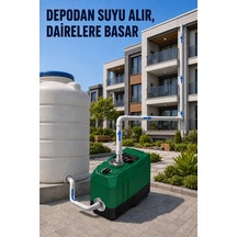 Sv303 Frekans Konvertörlü Sessiz Akıllı Su Pompası Otomatik 4 Kat 5 Daire Hidrafor Kömürsüz Motor Sabit Basınç