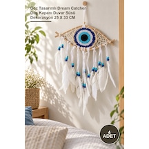 4 Adet Rüya Kapanı Göz Tasarımlı Dream Catcher Düş Kapanı Duvar Süsü Dekorasyon 25 X 33 Cm