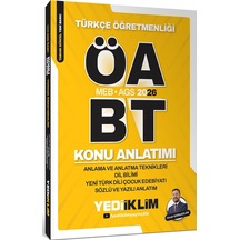 Yediiklim 2026 Meb Ags Öabt Türkçe Öğretmenliği Anlama Ve Anlatma Teknikleri Dil Bilimi Yeni Türk Dili Çocuk Edebiyatı Sözlü Ve Yazılı Anlatım Konu Anlatımı