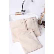 Baveno Home %100 Pamuk 3'lü Nakışlı Havlu Banyo Kesesi