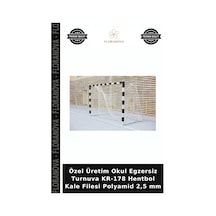 Özel Üretim Okul Egzersiz Turnuva Kr-178 Hentbol Kale Filesi Polyamid 2,5 Mm