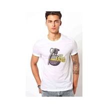 Fıre Inthe Hole Baskılı Beyaz Erkek Tshirt