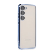 Newface - 82 - Samsung Galaxy Uyumlu S23 Kılıf Razer Lensli Silikon - - Aconcept - Açık Mavi