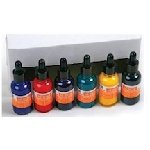 Südor Ebru Boyası Damlalıklı 30 Ml 6 Renk Sd856 Çok Renkli