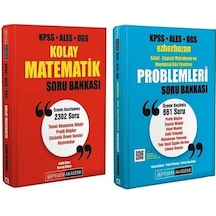 Pegem Kpss Ales Dgs Kolay Matematik + Ezberbozan Problemler Soru 2 Li Set Pegem Akademi Yayınları