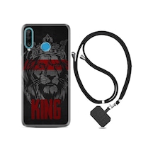 Huawei P30 Lite Kılıf Boyun Askılı King 1894