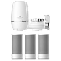 Greentech Water Aktive Edilmiş Karbon Filtreli Musluk Ucu Arıtıcı / 3 Adet Karbon Filtreli Kartuş / GW-D03P2