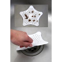 3 Adet Vantuzlu Silikon Kaymaz Yıldız Lavabo Ve Küvet Süzgeci S-114 Silikon Diğer