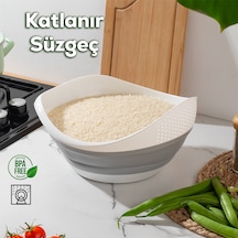 Porsima 726 Çok Amaçlı Katlanabilir Akordiyon Süzgeç-leğen