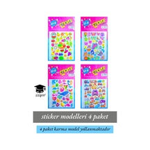 Karma Sticker Modelleri 4 Paket