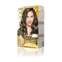 Maxx Deluxe Serisi 24k Altın Parçacıklı Serum İle 1 Kutu 2 X 50 Ml Ve Geliştiriciler Saç Boyası Kumral 7.0