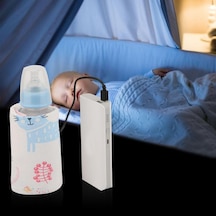 Usb Biberon Isıtıcı Taşınabilir Süt Seyahat Isıtıcı Saklama Kapağı Yalıtım Termostatı