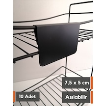 10 Ad Silinebilir Karatahta Siyah Etiket Asma Geçme Takma A8 Ölçü