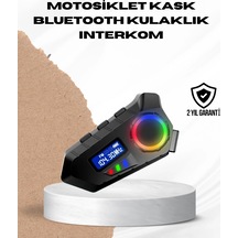 Bluetooth 5.4 İnterkom Ip65 Toz Ve Su Geçirmez Led Göstergeli