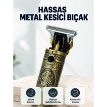 Şarj Edilebilir Saç Sakal Kesme Makinesi 300 Dakika Kullanım 3 Ta
