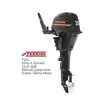 Ferrino 20 Hp 4t Dıştan Takma Motor Model:f20bml Uzun Şaft Manuel