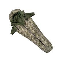 Bushlove Snag Military -44c 800 Fill Kamuflaj Kaz Tüyü Ultralight Uyku Tulumu Kolları Çıkabilir bushlovekaztüyümilitary Çok Renkli