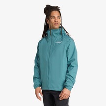 Adidas Terrex Multi 2l Rain.rdy Erkek Yeşil Yürüyüş Yağmurluğu Jl9774