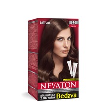 Nevaton Set Saç Boyası Bir Kutuda 2 Boyama 5.0 Açık Kahve