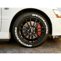 Speedhunters Beyaz Kalıcı Lastik Yazısı Speedhunters Sticker 8 Kit