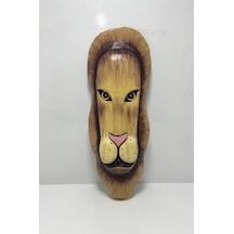 Ahşap Aslan Maske 50 Cm