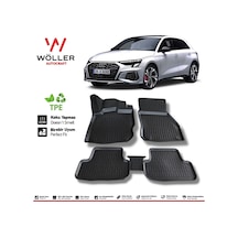 Audi A3 Paspas 2021 Sonrası Hatchback 3d Havuzlu Paspas