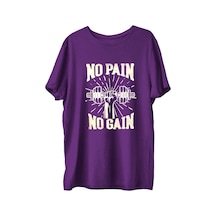 Top Glory Npng Baskılı Penye Boks Sporcu T-Shirt (532149962) Mor