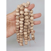 Kahverengi Pigmentli Mat Seramik Boncuk Dizi 10-12mm/24cm 54180 Çok REnkli