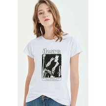 The Doors Live Hollywood Bowl Baskılı Beyaz Kadın Tshirt