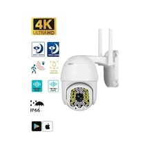 Miaxtreme 360 Ip Güvenlik Kamera Gece Görüş Sensörlü Harekete Duyarlı 1080p 4k Ip Güvenlik Kamerası