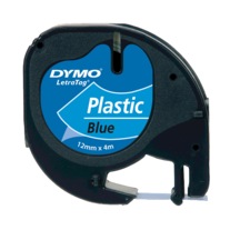 Dymo Letratag Şerit Plastik 12MMx4 M Mavi 91205