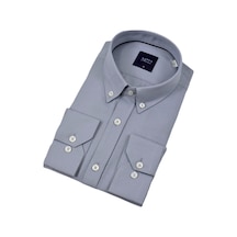 Erkek Slim Fitt Uzun Kol Gömlek 2424 Bgl-st04381 Gri