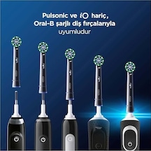 Cross Action X-filament Siyah Şarjlı Diş Fırçası Yedek Başlığı 4 Adet