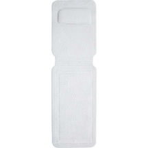 Moly Banyo Tepsi Kaymazlık + Yastık - Pvc, 125x36cm, Beyaz, Boyun Desteği, Dayanıklı Diğer