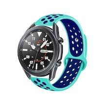 Ariatech Galaxy Watch 46mm 22mm Krd-02 Uyumlu Kordon-turkuaz-mavi