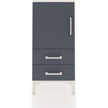Arges Komodin 2 Raflı 2 Çekmeceli Tek Kapaklı 44x30x96 Aytaşı-antrasit Aytası