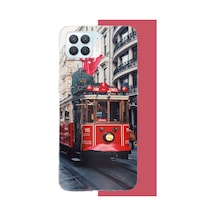 Oppo Reno 4 Lite Uyumlu Taksim1 Baskılı Silikon Kılıf Renkli
