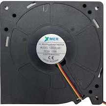 Xmer 120x120x32mm 24v 0.50a 3 Kablolu + Soketli Salyangoz Fan