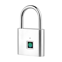 Prestigegoods Parmak İzi Kilitli Akıllı Kilit - Şarj Edilebilir, 10 Parmak Kayıtlı, Su Geçirmez, Hırsızlık Koruma