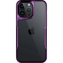 Apple, Uyumlu iPhone 16 Pro Kılıf Boyi Silikon Kapak - Derin Mor