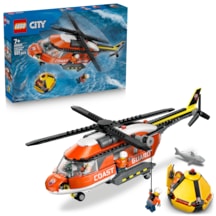 LEGO® City Sahil Güvenlik Helikopteri 60503 - 7 Yaş ve Üzeri Çocuklar için 4 Minifigür İçeren Yaratıcı Oyuncak Yapım Seti  (551P)