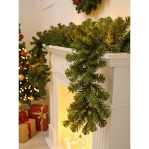 Yılbaşı Dekor Süsleri Yeşil Çam Dalı Garland Yılbaşı Ağacı Süsü 240 Cm, 100 Dal Diğer