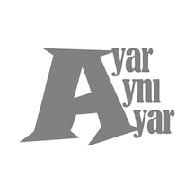 Ayar Aynı Ayar Araba Sticker 17x17 Cm Gri