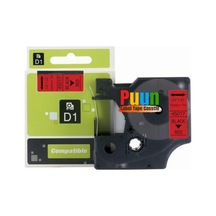 Puun Dymo D1 45017 S0720570 12MM x 7 Mt. Uyumlu Kırmızı Etikete S